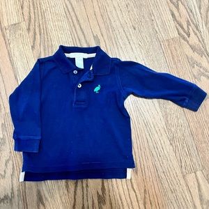 TBBC navy polo 12-18mos